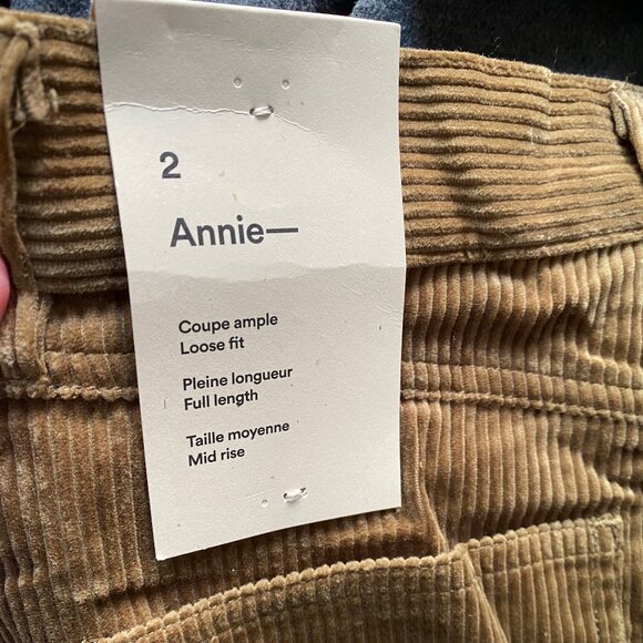 NWT - Annie Corduroy Pant - Frank & Oak - Picture 3 of 5